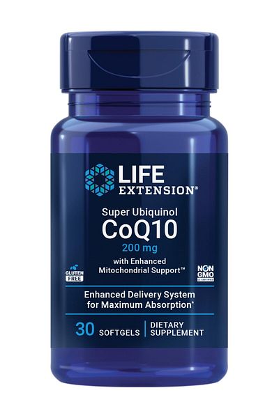 Life Extension Ubiquinol CoQ10 200mg with Shilajit – Heart Health, Energy, Antioxidant – 30 Softgels