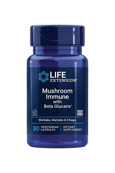 Life Extension Mushroom Immune with Beta Glucans