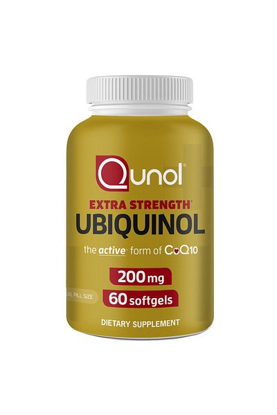 Qunol Ubiquinol CoQ10 200mg Softgels, Antioxidant for Heart Health, Energy Production, 60ct