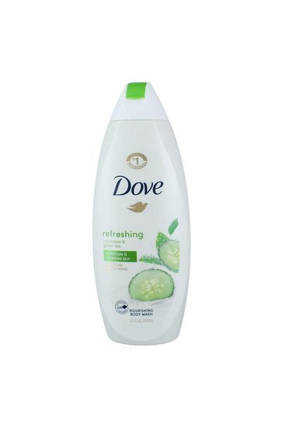 Dove غسول الجسم جو فريش، الخيار والشاي الأخضر، ينعش ويغذي البشرة، 12 أونصة