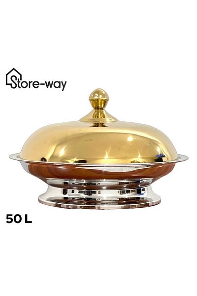 Storeway Luxury Stainless Steel Food Tray 50 L