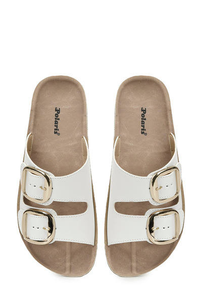 Polaris 401056.Z5FX Beyaz Kadın Terlik