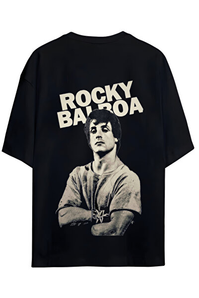 MAGORS Rocky Balboa Tasarımlı  Unısex Yeni Sezon Oversize Pamuklu Penye T-shırt