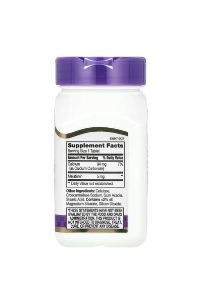 21st Century Melatonin 5 mg Tablets, 120 Count