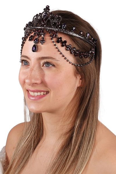 Hayalperest boncuk Purple Hürrem Model Sultan Crown Gorgeous Bridal Crown