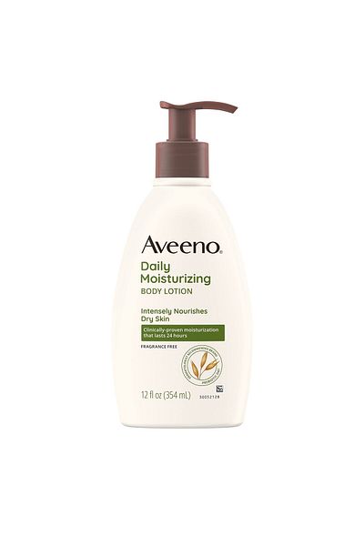 AVEENO Daily Moisturizing Body Lotion with Prebiotic Oat, Nourishes Dry Skin, Paraben-Free, 12 fl. Oz