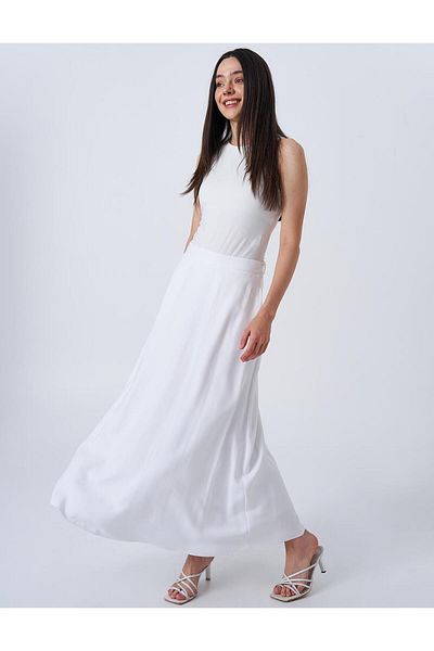 Kayra Yuksel Waist Bell Φούστα Εκρού