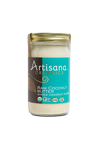 artisanat زبدة جوز الهند العضوية الخام، 14 أونصة | بدون إضافة سكر، وجبة خفيفة من باليو، كيتو، نباتية وغير معدلة وراثيًا