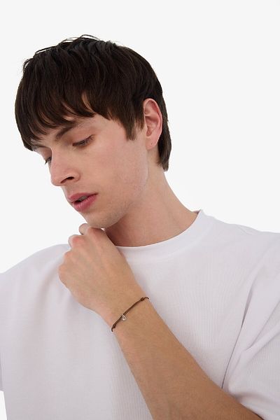 DeFacto Unisex Seil Stahl Stück Weiß Glücksarmband E6205AXNS