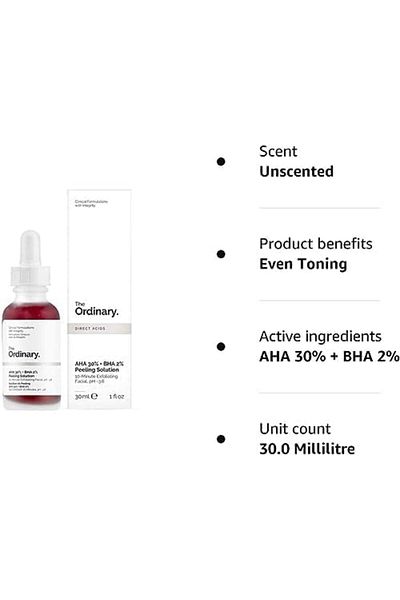 The Ordinary Aha 30% + Bha 2% Peeling Solution, 30ml
