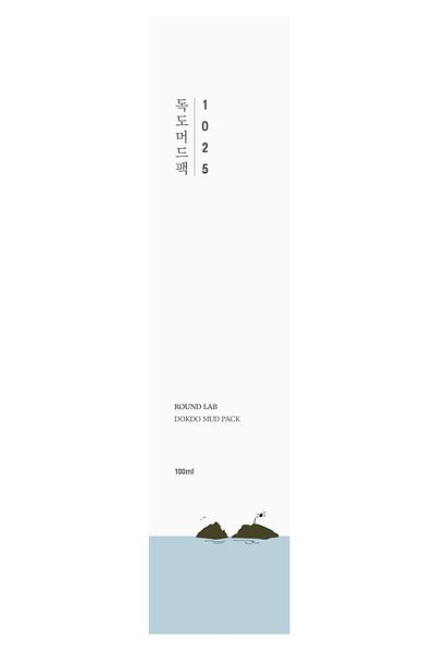 Round Lab 1025 Dokdo Mud Pack | Exfoliating & Moisturizing, Unscented, Clears Pores & Sebum (3.38fl.oz)