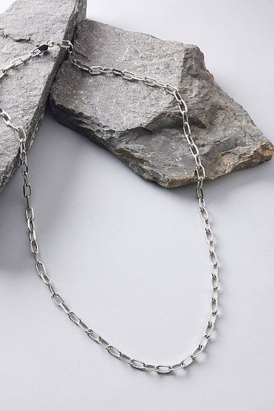 DeFacto Unisex Silber Forsa Stahlkette Halskette E6256AXNS