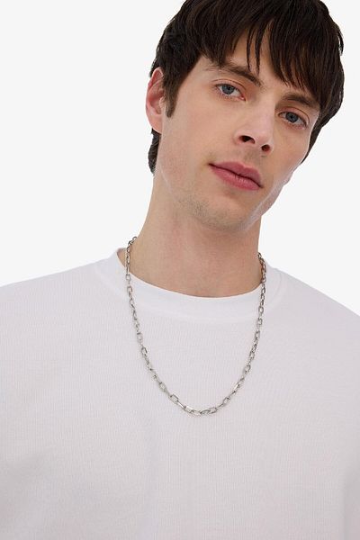 DeFacto Unisex Silber Forsa Stahlkette Halskette E6256AXNS