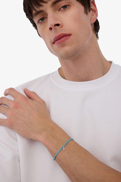 DeFacto Unisex Seil Stahl Stück Weiß Glücksarmband E6205AXNS