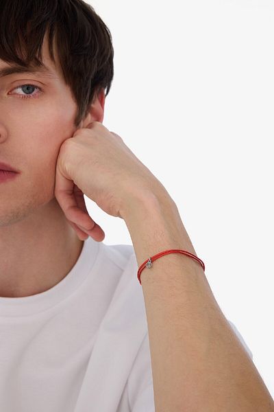 DeFacto Unisex Seil Stahl Stück Weiß Glücksarmband E6205AXNS