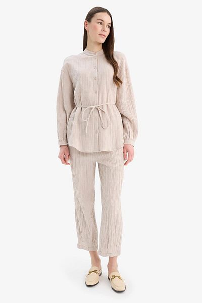 DeFacto Basic Plain Pocket Muslin Harem Pants E5359Ax25Sp