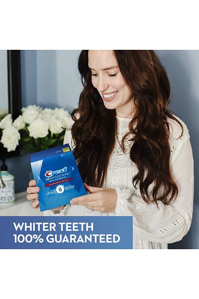 CREST مجموعة 3D White Luxe Whitestrip، تبييض ساحر، 14 علاجًا، 28 شريحة