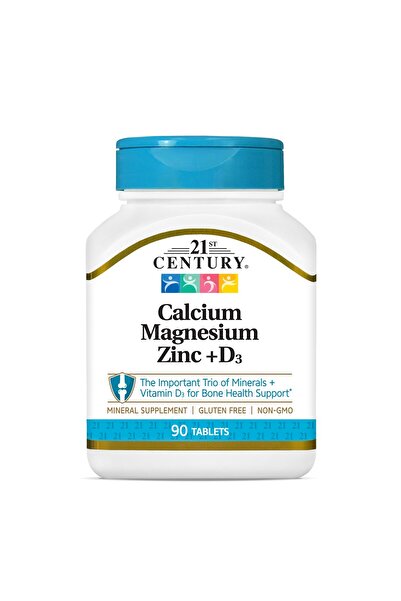 21st Century Cal Mag Zinc +D Tablets, 90 Count