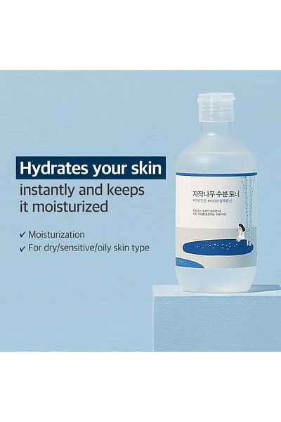 Round Lab Birch Juice Hydrating Toner 300ml, Vita Hyaluronic Acid, Alcohol-Free, Fragrance-Free