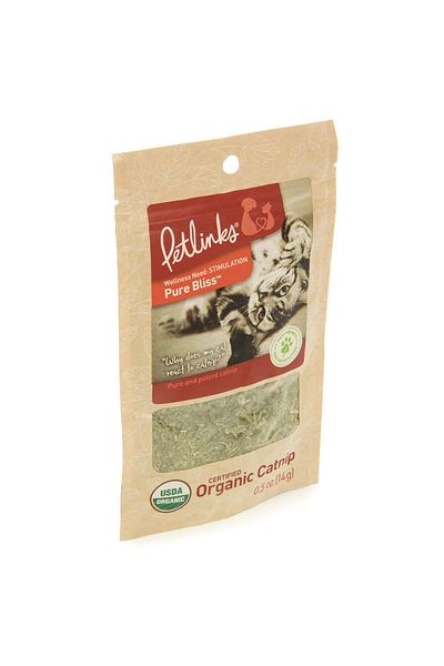 Petlinks Pure Bliss Organic Catnip, Resealable Pouch - 0.5 Ounce