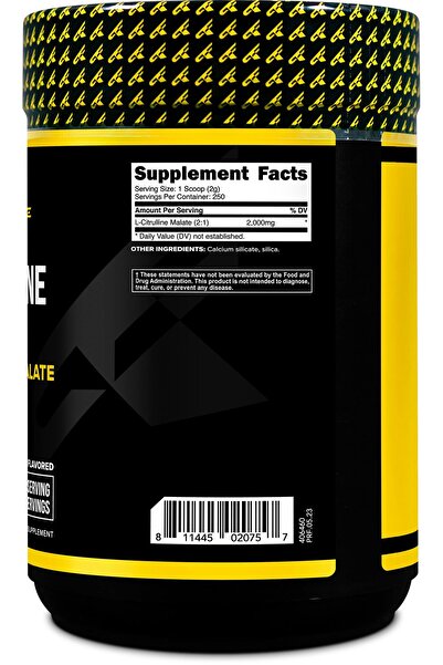 Primaforce L-Citrulline Malate Powder, Unflavored Pre-Workout, 500g - Energy, Recovery, Vegan