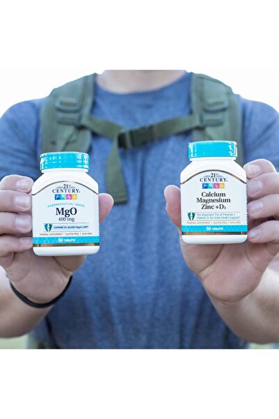 21st Century Cal Mag Zinc +D Tablets, 90 Count