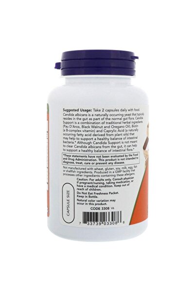 Now Foods Candida Support 90 Veg Capsules