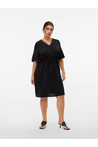 Veromoda Curve Kleid VMCALVA Langes Kleid