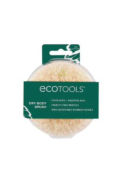 Ecotools Dry Body Brush, Cruelty-Free, Exfoliates & Smooths Skin, Vegan, Eco-Friendly, 1 Count