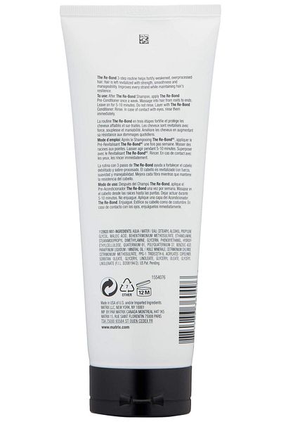 Matrix Re-Bond Pre-Conditioner | Repairs Extremely Damaged Hair | 6.8 Fl. Oz