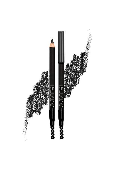 Palladio Brow Pencil & Brush for Eyebrows, Black