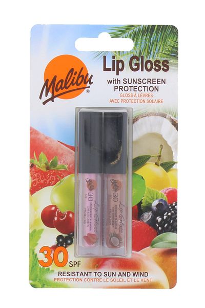 Malibu Lipgloss Duo With Sunscreen Protection - Coconut & Strawberry