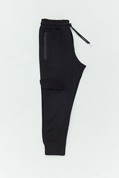 Fulla Moda Elastic Waist Cargo Pocket Jogger Boy's Sweatpants