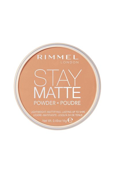 Rimmel London Stay Matte - 021 Nude - Pressed Powder, Lightweight, High Coverage, Shine Control, 0.49oz