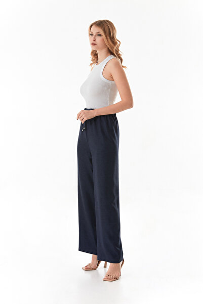 Fulla Moda Beli Lastikli Palazzo Pantolon