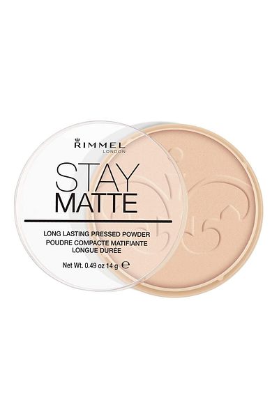 Rimmel London Stay Matte Pressed Powder, Peach Glow, 0.49 Ounce