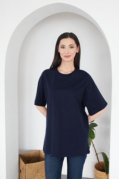 Fulla Moda Basic Oversize Crew Neck T-Shirt
