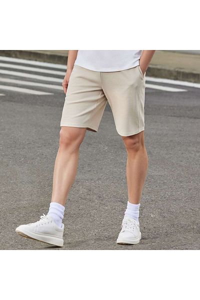 Giordano Men's Stretch Waffle Shorts: Comfort & Style (Cotton Blend)