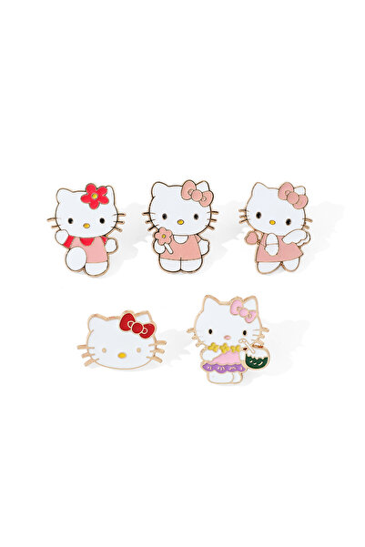 Choice XZ2249 5 قطع بروش شخصية كرتونية لطيفة هالو كيتي دبوس المينا حقيبة الظه...