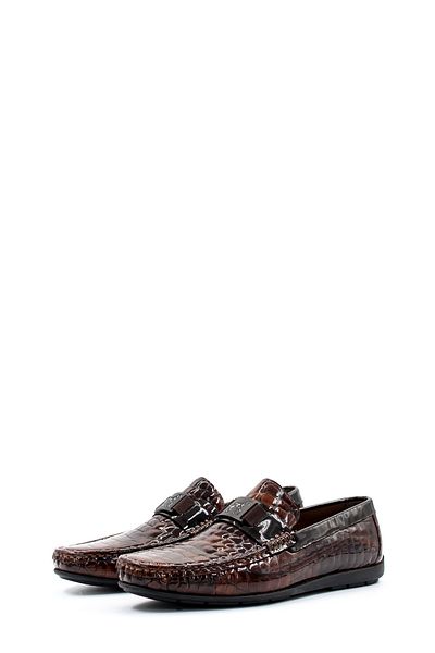 Ayakkabıhane Inside and Outside Genuine Leather Brown Patent Leather Men's Loafer Shoes Ah 082781312199