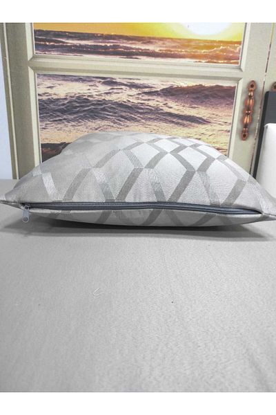 Evcimenhome PRODUS NOU Husă de pernă țesătă jacquard 30cmX50cm Dia culoare;gri