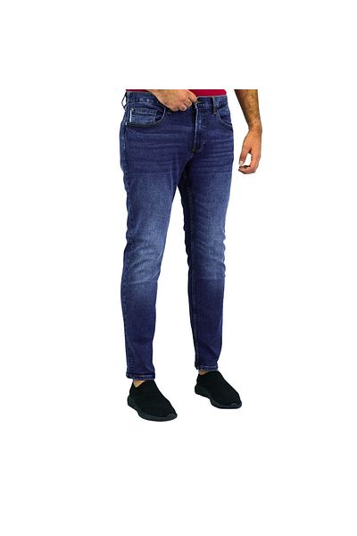 Giordano Men's Cotton Spandex Denim Low Rise Skinny Fit Tapered Jeans