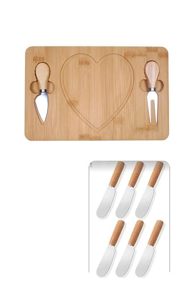 shop Mini Blade Cheese Bamboo Presentation Board for Breakfast, Wooden Presentation Board