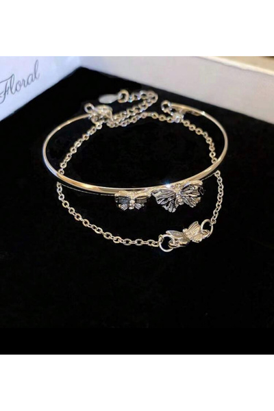La Saade Y2K Double Butterfly Bracelet Bracelet