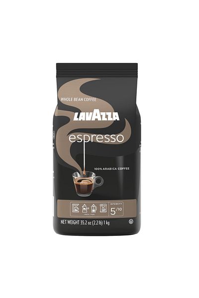 LavAzza Espresso Whole Bean Coffee, Medium Roast, 100% Arabica, 2.2 lb Bag