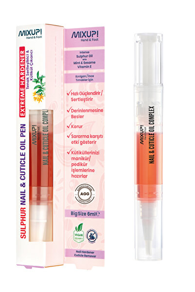 Mixup Sulphur Nail & Cuticle Oil Pen 6 Ml | Güçlü Kütikül Çıkarıcı Tırnak Bakım Kalemi