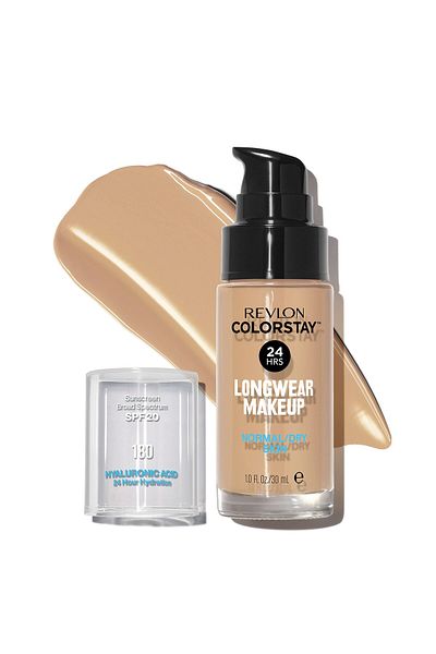 Revlon ColorStay Foundation, Normal & Dry Skin, SPF 20, Longwear, 180 Sand Beige, 1 Fl Oz