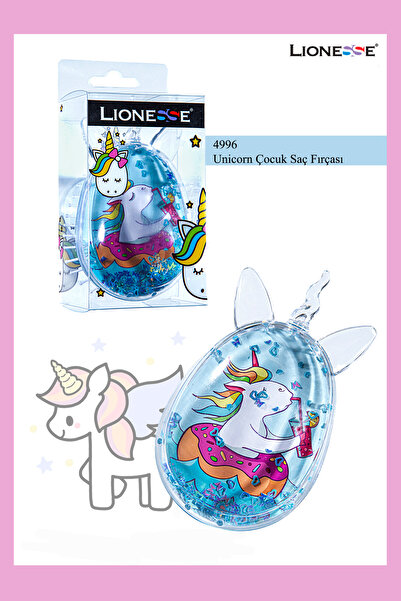 Lionesse Unicorn Saç Açma Fırçası 4996– Renkli Ve Eğlenceli Tasarım , Mavi