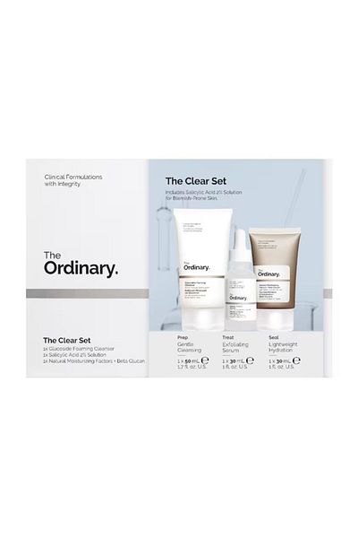 The Ordinary The Clear Set - Glucoside Cleanser + Salicylic Acid 2% + Moisturizing Factors + Beta Glucan