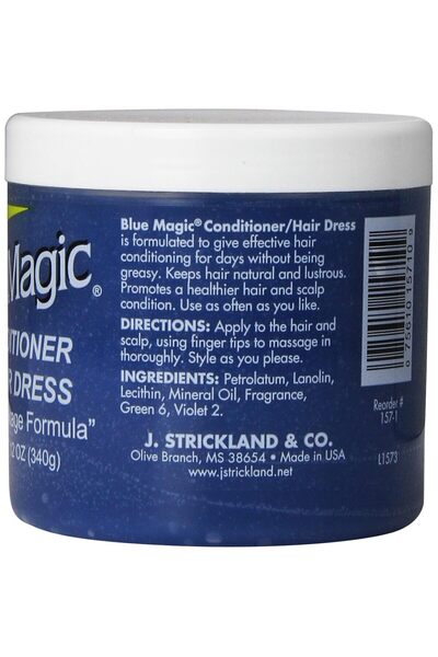 Blue Magic بلسم الشعر دريس، الأصلي، عبوة 12 أونصة